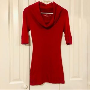 Express Red Cowl Tunic